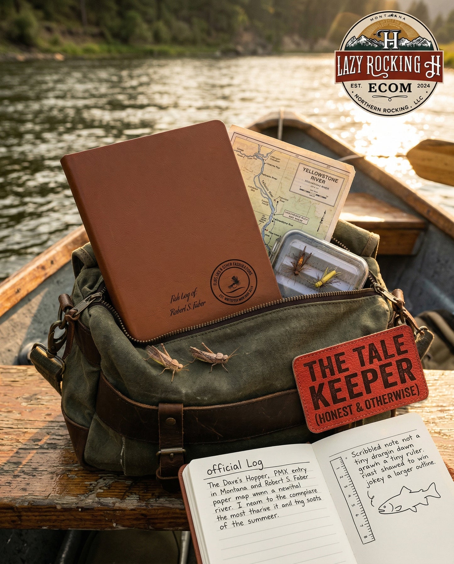 Personalized “Fish Tales” Summer Fishing Journal | Flies, Lies & Other Fabrications™