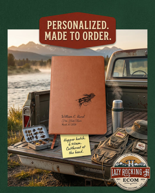 Dave’s Hopper Personalized Fly Fishing Journal – 49° North of Noise™ Angler Log Book