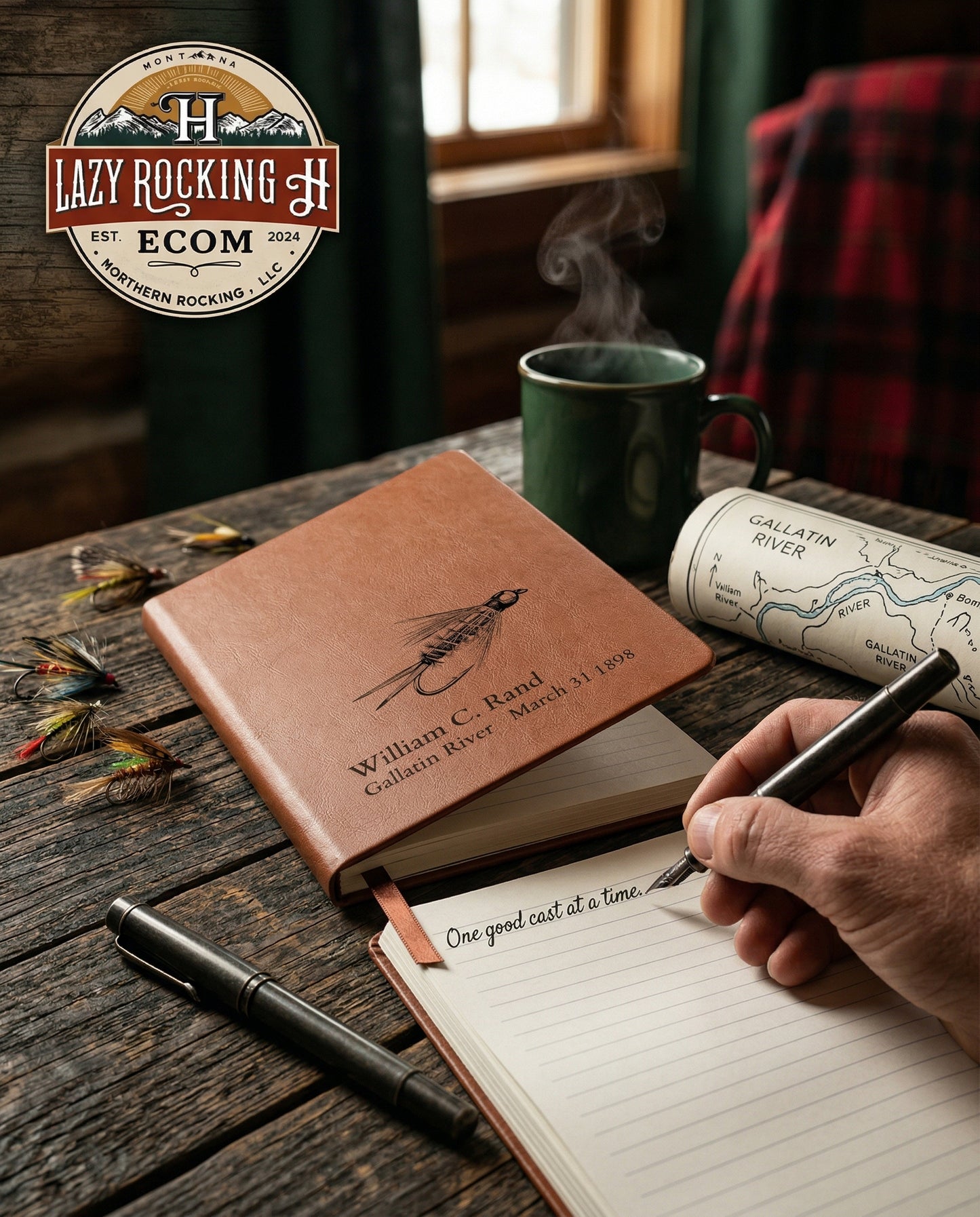 “The Prince” Personalized Fly Fishing Journal – 49° North of Noise™ Angler Log Book