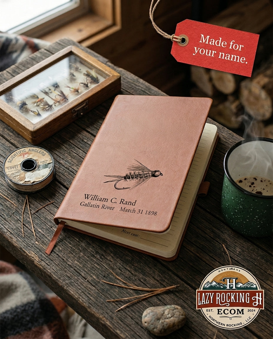 “The Prince” Personalized Fly Fishing Journal – 49° North of Noise™ Angler Log Book