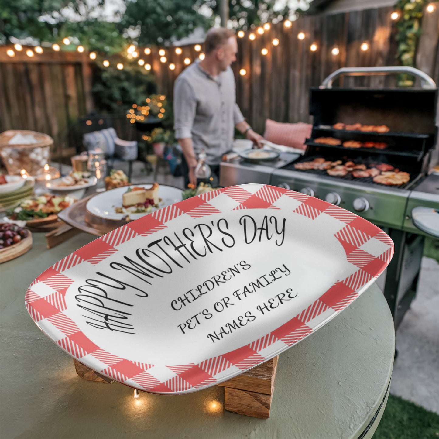 Personalized 10" x 14" Platter – Custom Name Keepsake, Made in USA, Free U.S. Shipping