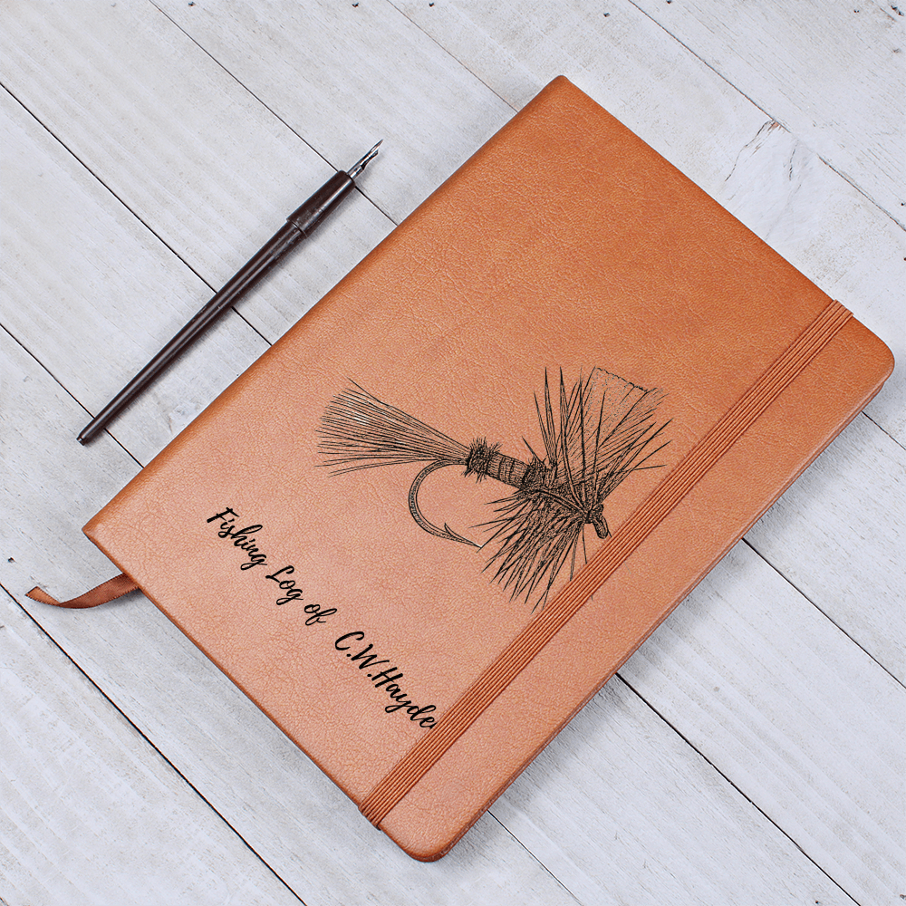 Engraved Trail Journal — Personalized Vegan Leather Adventure Log
