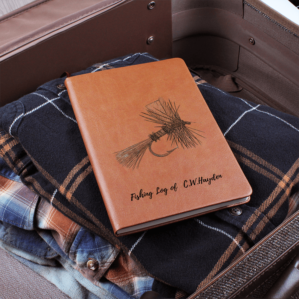 Engraved Trail Journal — Personalized Vegan Leather Adventure Log