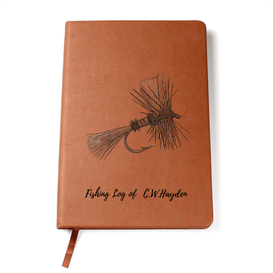 Engraved Trail Journal — Personalized Vegan Leather Adventure Log
