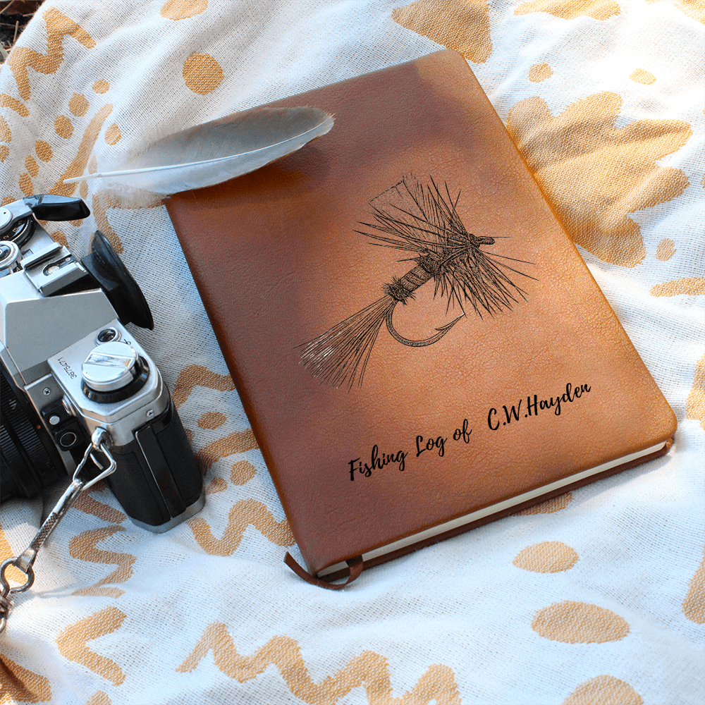 Engraved Trail Journal — Personalized Vegan Leather Adventure Log