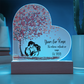 Yours  For Keeps Heart Plaque