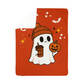 Spooky Cozy Halloween Sherpa Blanket | Ultra-Plush Fleece Throw (100% Polyester) | Available in 30x40" & 60x80"