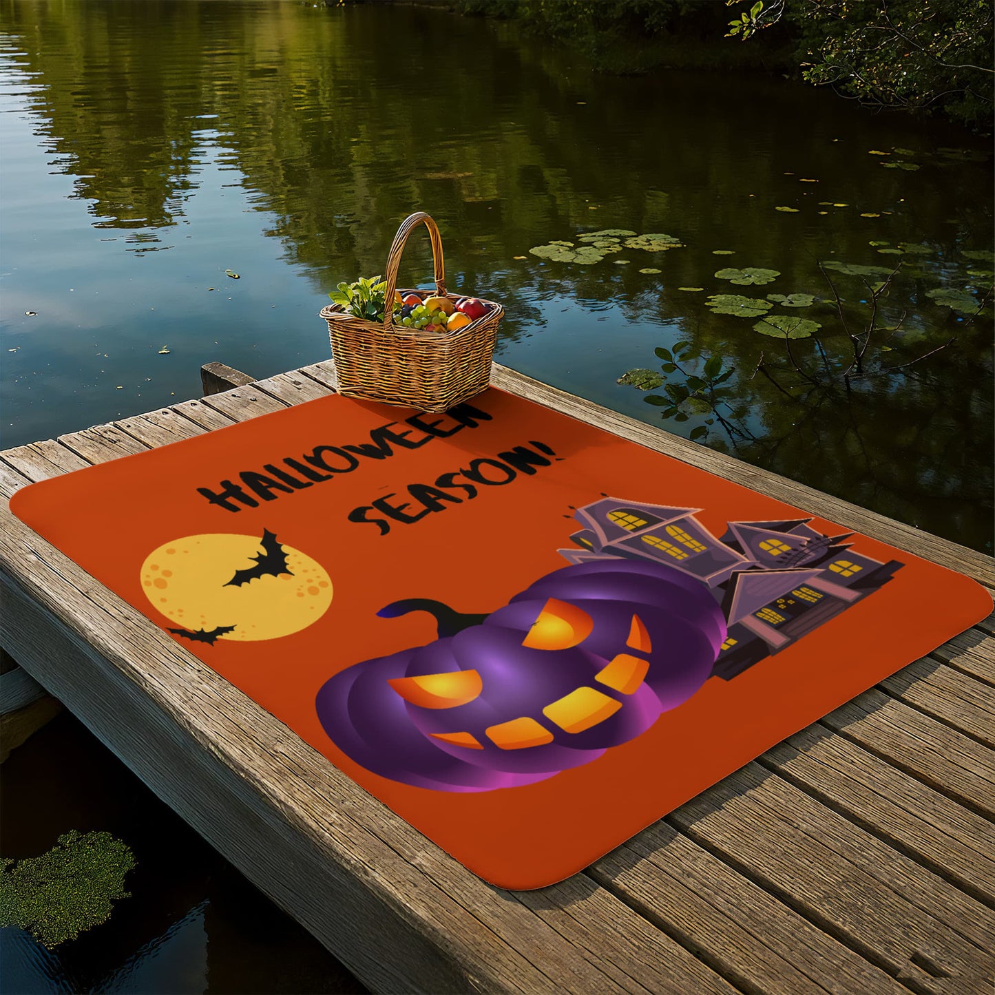 Halloween Sherpa Blanket 60×80 – Scary Soft, Seriously Spooky, Perfect for Dorm Movie Nights