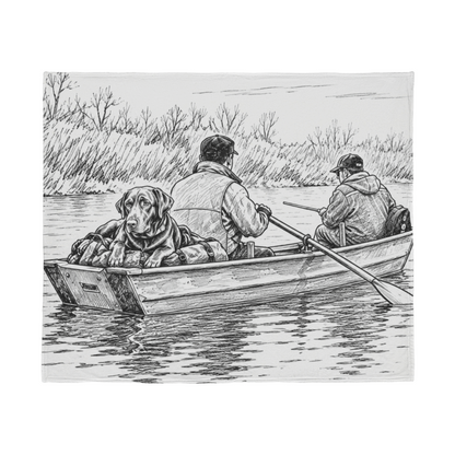 Morning Drift Personalized Outdoorsman Blanket