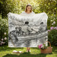 Morning Drift Personalized Outdoorsman Blanket