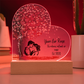 Yours  For Keeps Heart Plaque