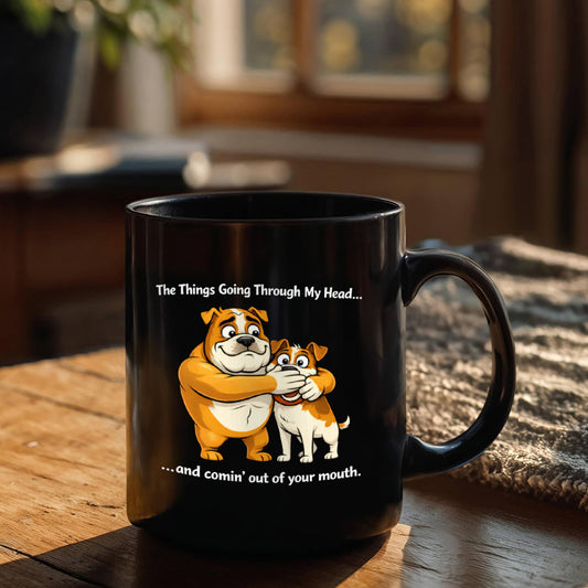 Funny ceramic mug with sarcastic quote
