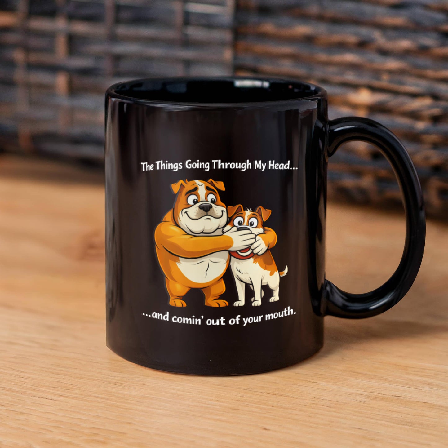 Funny Office Mug – "Things Going Through My Head" – Sarcastic Coworker Gift (Ceramic)