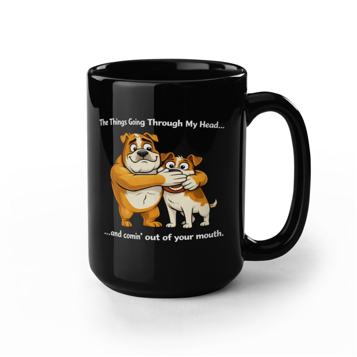 Funny Office Mug – "Things Going Through My Head" – Sarcastic Coworker Gift (Ceramic)