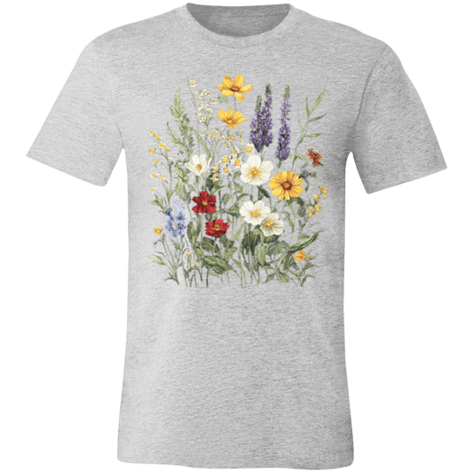 Boho Wildflowers Glacier Country Tee – Modern Unisex Retail Fit - Lazy Rockin H Ecom