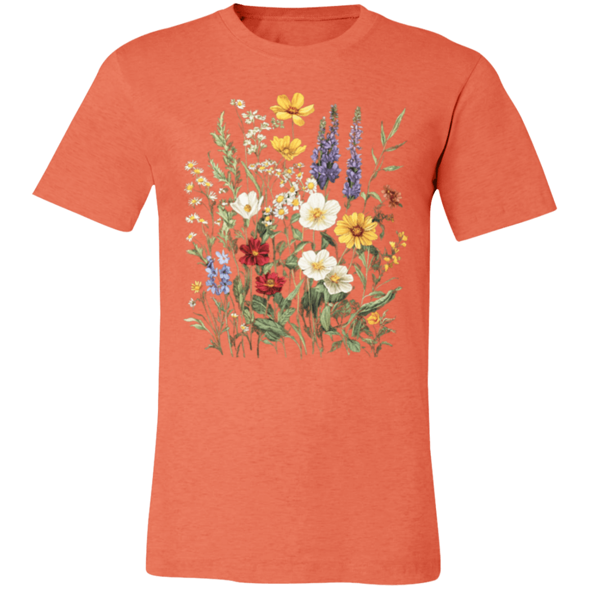 Boho Wildflowers Glacier Country Tee – Modern Unisex Retail Fit - Lazy Rockin H Ecom