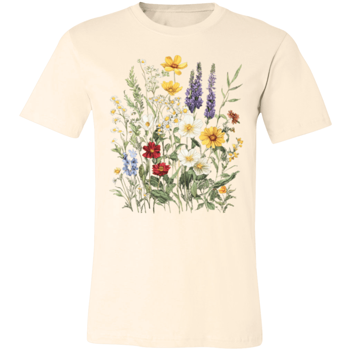 Boho Wildflowers Glacier Country Tee – Modern Unisex Retail Fit - Lazy Rockin H Ecom