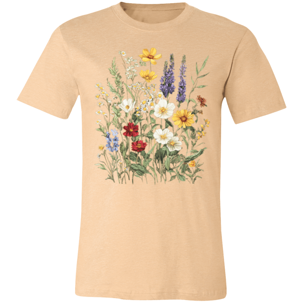 Boho Wildflowers Glacier Country Tee – Modern Unisex Retail Fit - Lazy Rockin H Ecom