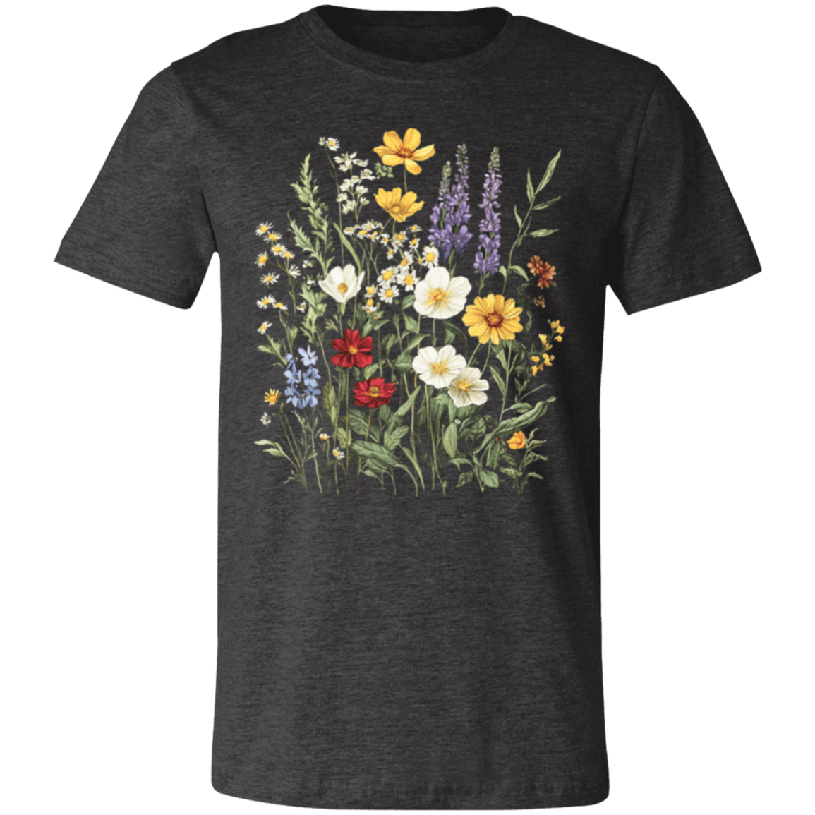 Boho Wildflowers Glacier Country Tee – Modern Unisex Retail Fit - Lazy Rockin H Ecom