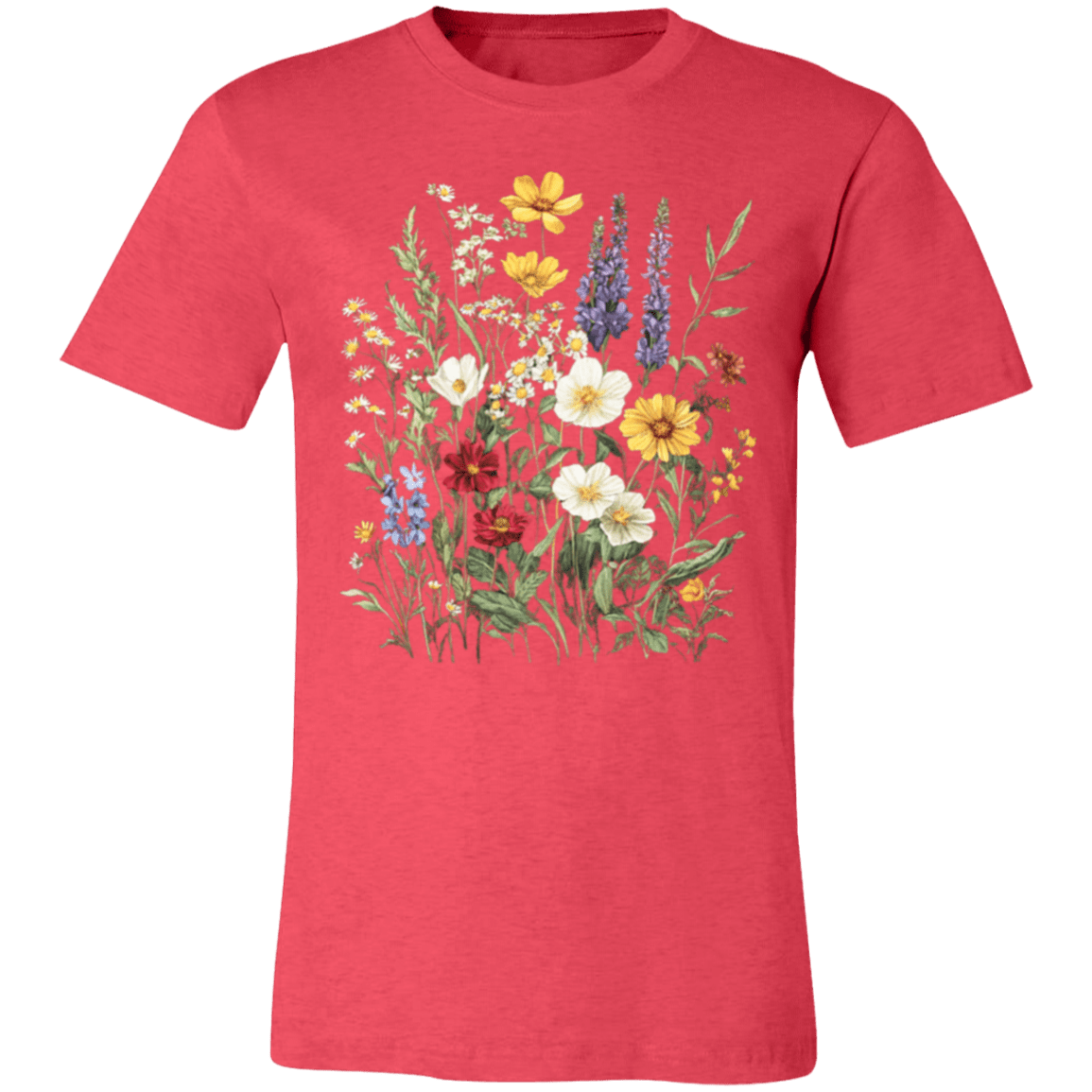 Boho Wildflowers Glacier Country Tee – Modern Unisex Retail Fit - Lazy Rockin H Ecom