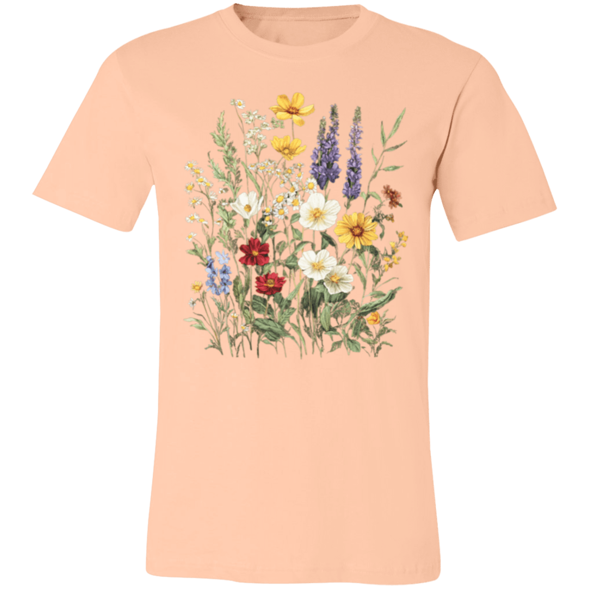 Boho Wildflowers Glacier Country Tee – Modern Unisex Retail Fit - Lazy Rockin H Ecom