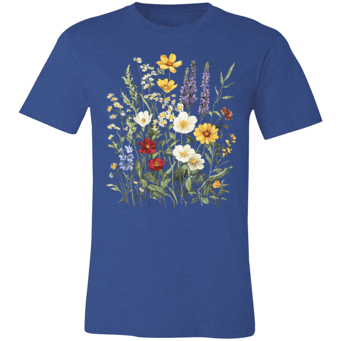 Boho Wildflowers Glacier Country Tee – Modern Unisex Retail Fit - Lazy Rockin H Ecom
