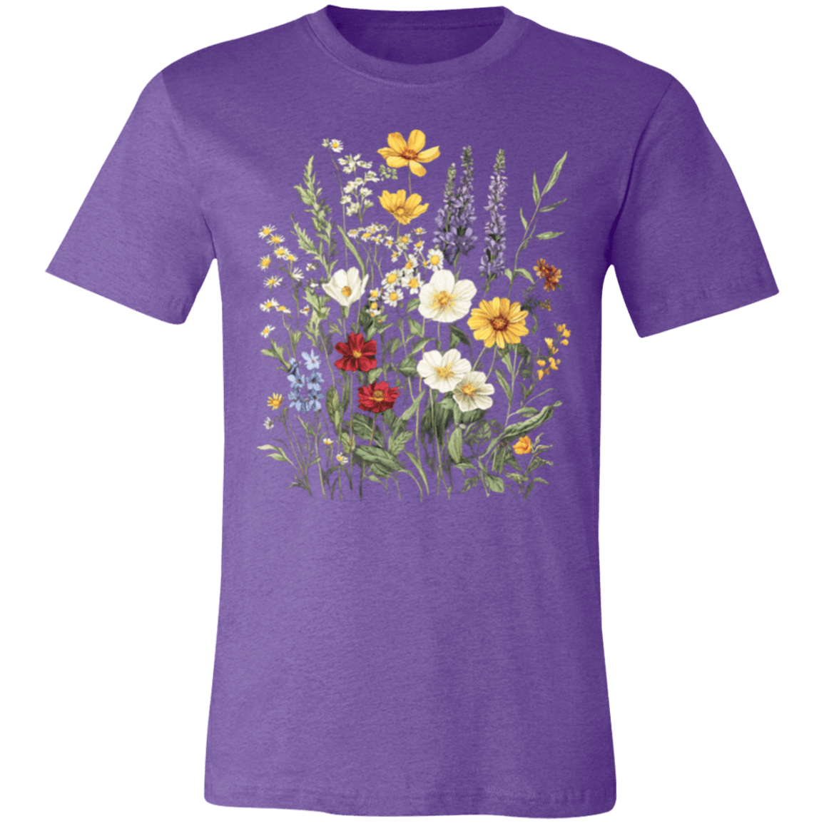 Boho Wildflowers Glacier Country Tee – Modern Unisex Retail Fit - Lazy Rockin H Ecom