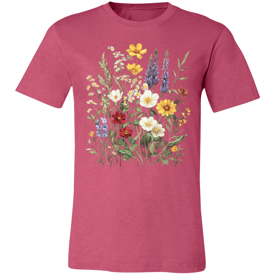 Boho Wildflowers Glacier Country Tee – Modern Unisex Retail Fit - Lazy Rockin H Ecom