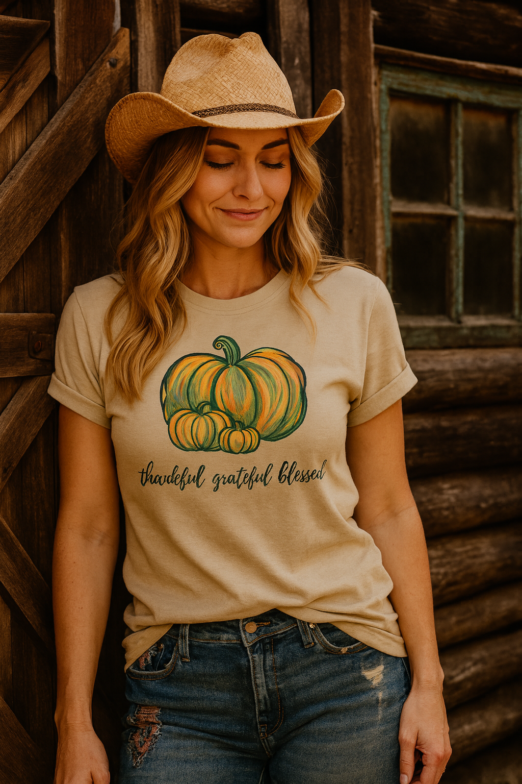 Grateful • Thankful • Blessed Heavyweight Tee – Fall Comfort Edition