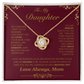 Christmas Love Knot Necklace from Mom to Daughter — You Are Enough - Lazy Rockin H Ecom