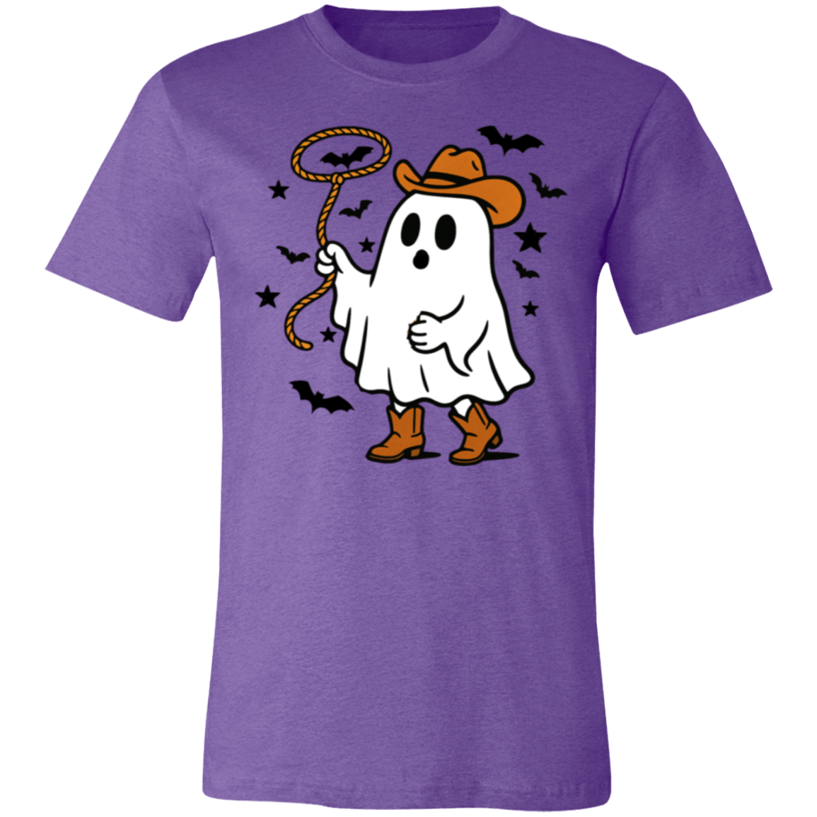 Cowboy Ghost Tee – Western Halloween Graphic T-Shirt for Fall Nights & Bonfire Parties - Lazy Rockin H Ecom