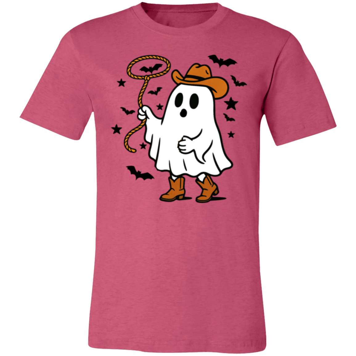 Cowboy Ghost Tee – Western Halloween Graphic T-Shirt for Fall Nights & Bonfire Parties - Lazy Rockin H Ecom