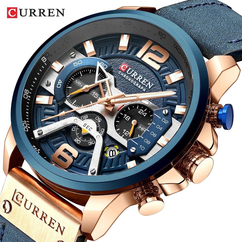 CURREN Military Chronograph Wristwatch - Lazy Rockin H Ecom