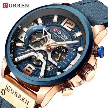CURREN Military Chronograph Wristwatch - Lazy Rockin H Ecom
