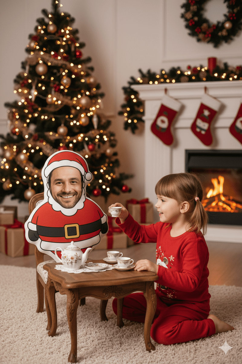 Custom Face Santa Pillow™ – Personalized Christmas Plush | Funny Holiday Gift for Kids, Couples & Family | Add Your Face to Santa Claus - Lazy Rockin H Ecom