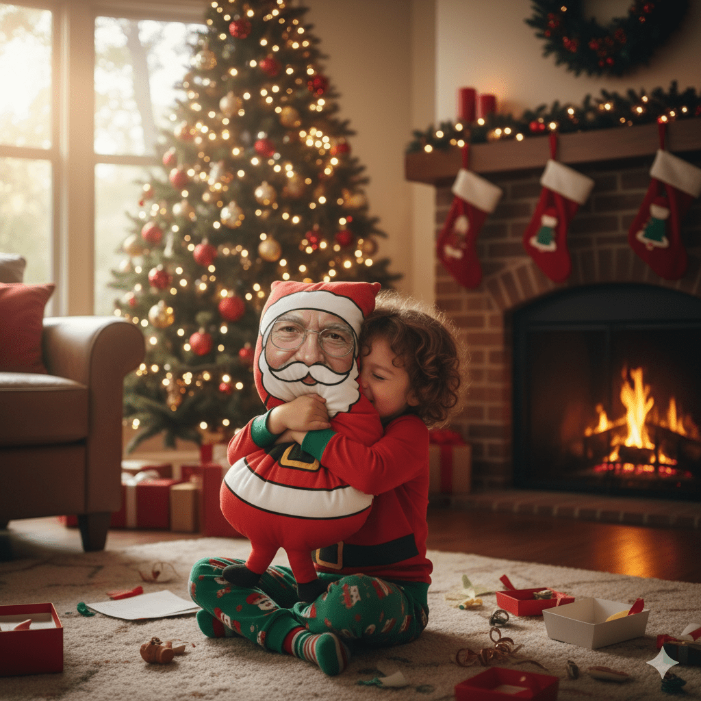 Custom Face Santa Pillow™ – Personalized Christmas Plush | Funny Holiday Gift for Kids, Couples & Family | Add Your Face to Santa Claus - Lazy Rockin H Ecom