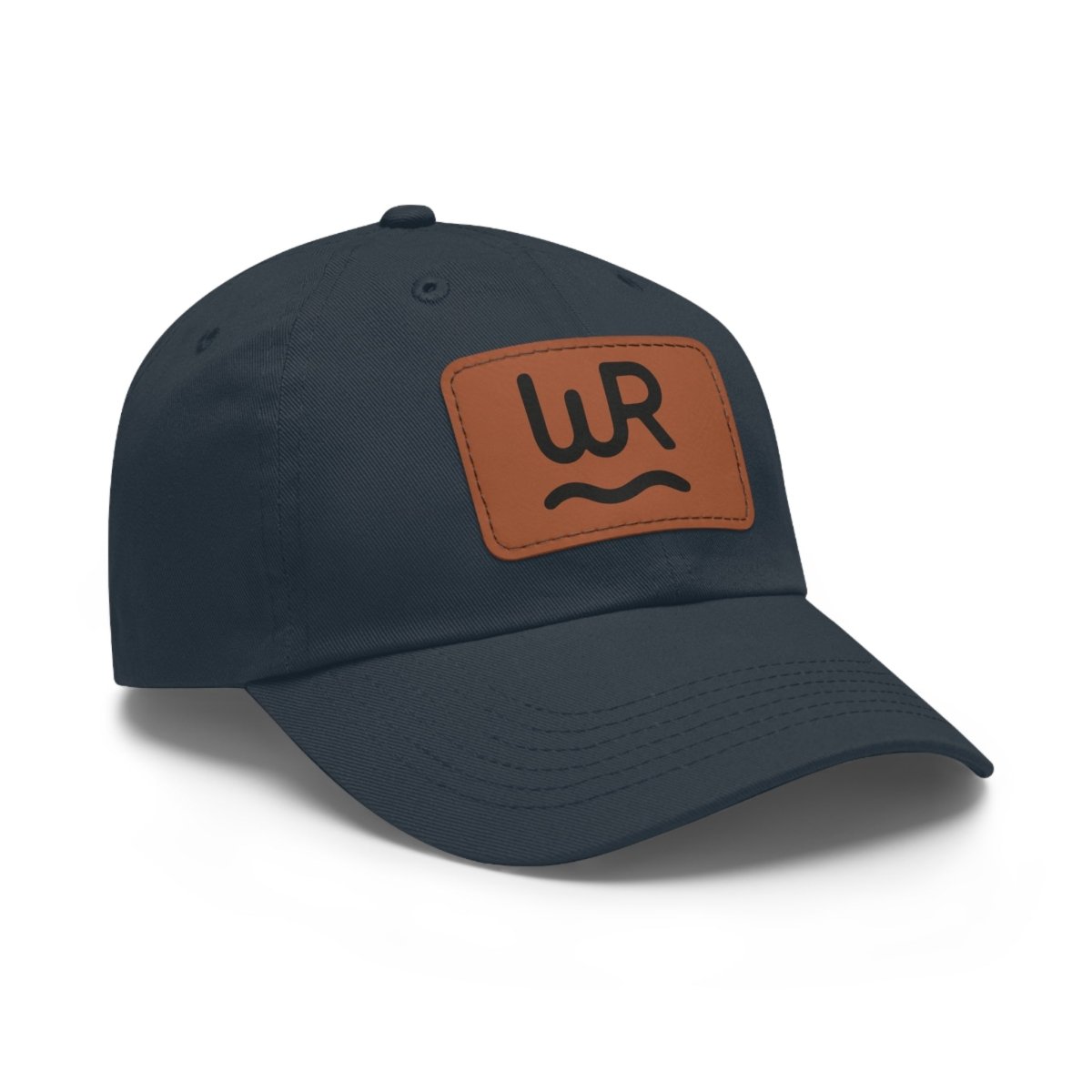 Dad Hat with Leather Patch (Rectangle) - Lazy Rockin H Ecom