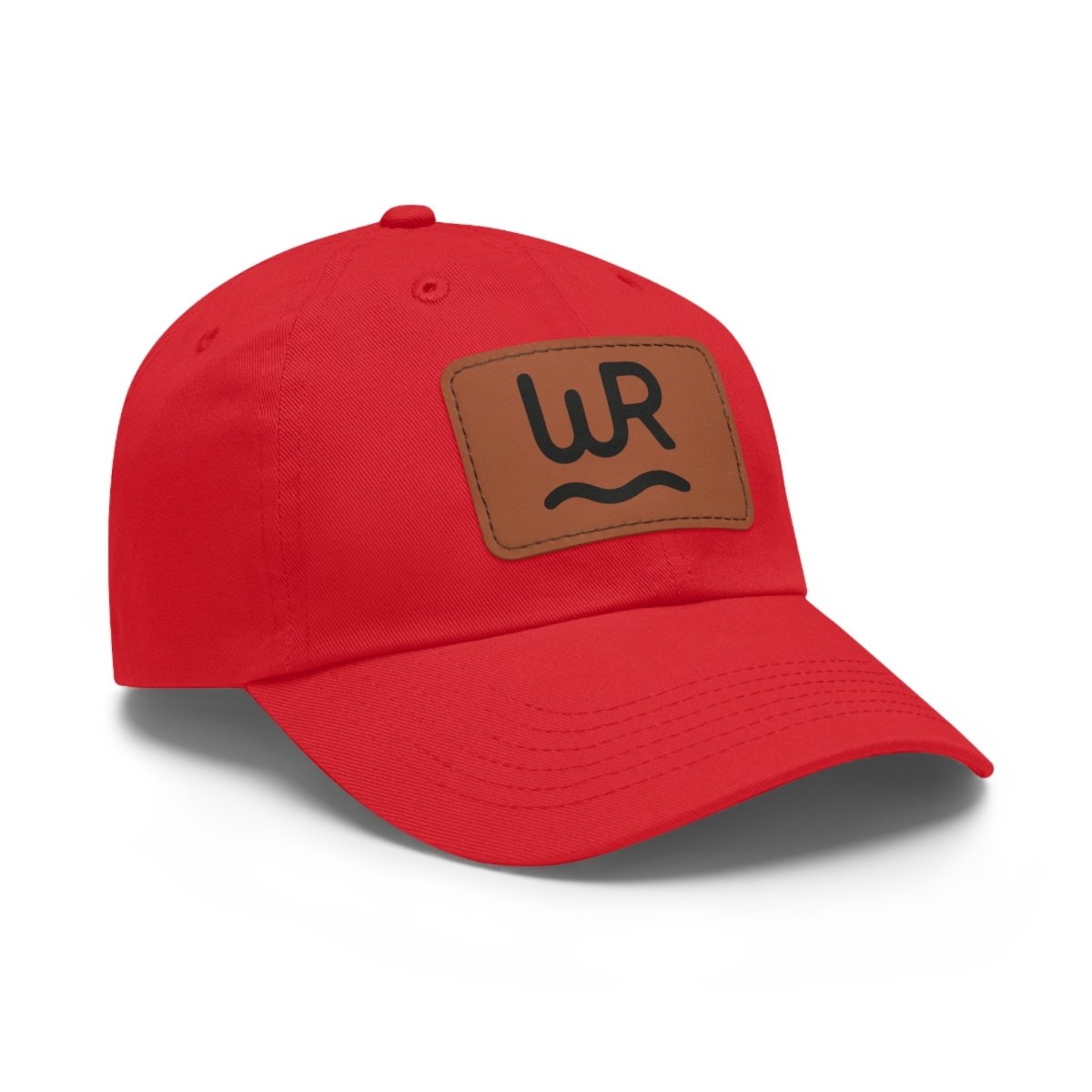 Dad Hat with Leather Patch (Rectangle) - Lazy Rockin H Ecom