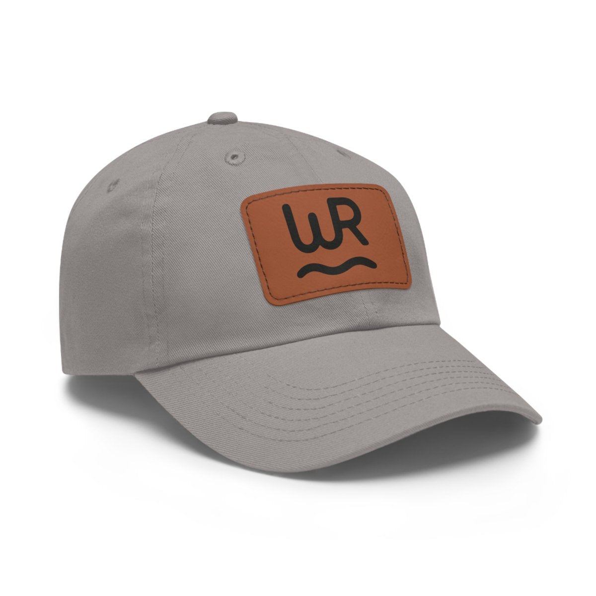 Dad Hat with Leather Patch (Rectangle) - Lazy Rockin H Ecom