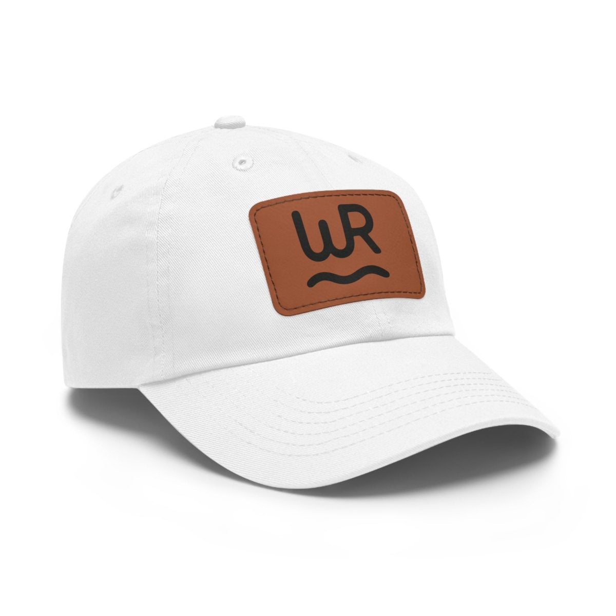 Dad Hat with Leather Patch (Rectangle) - Lazy Rockin H Ecom