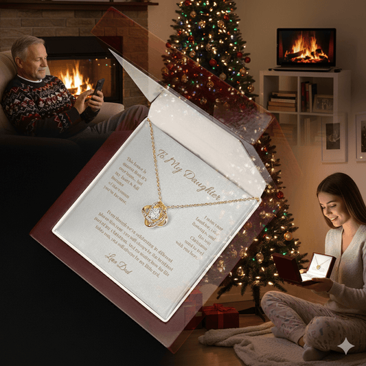 Daughter’s First Christmas Apart – Empty Nest Christmas Love Knot from Dad (Free Shipping) - Lazy Rockin H Ecom