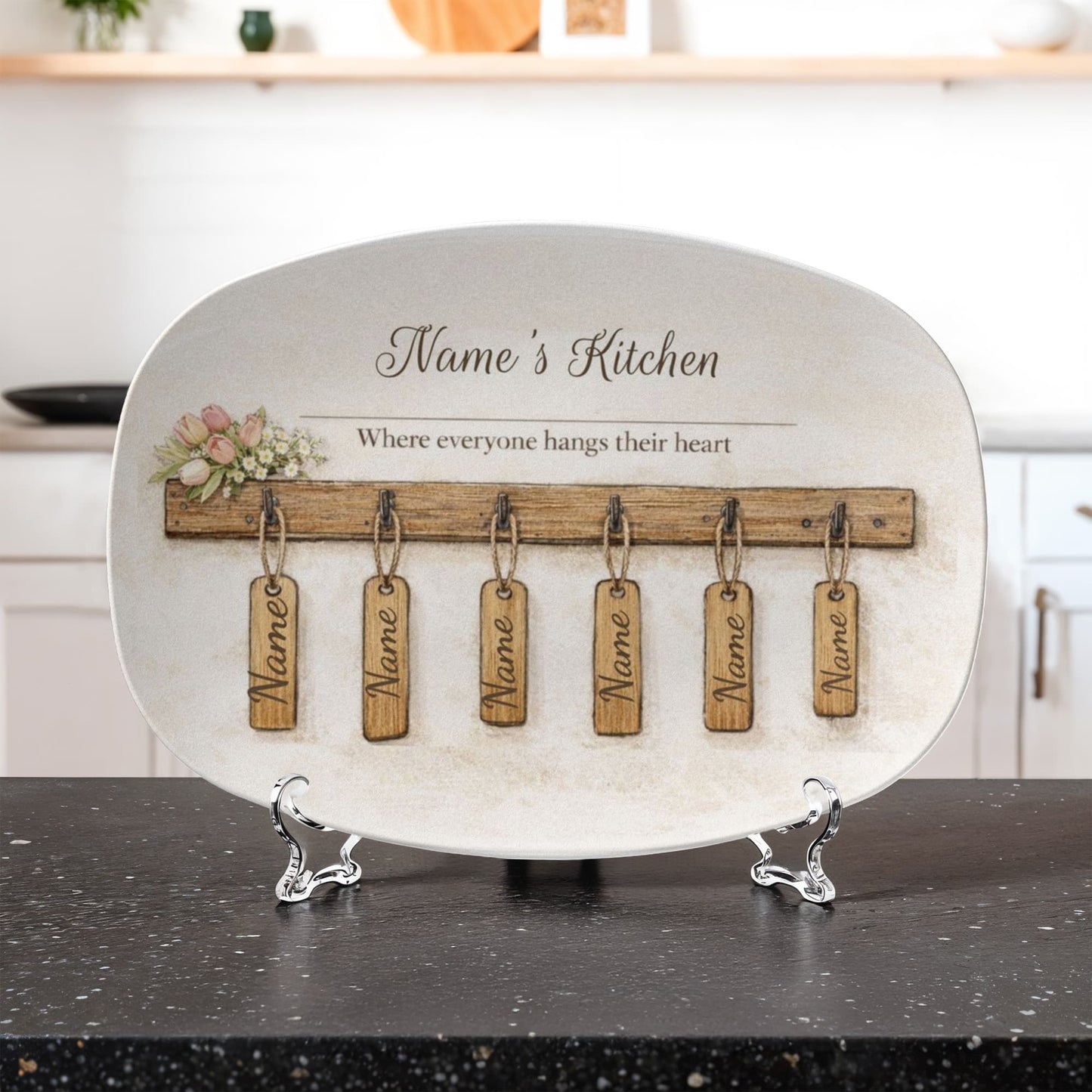 Mom’s Kitchen Personalized Family Platter – The Gift She’ll Treasure Forever