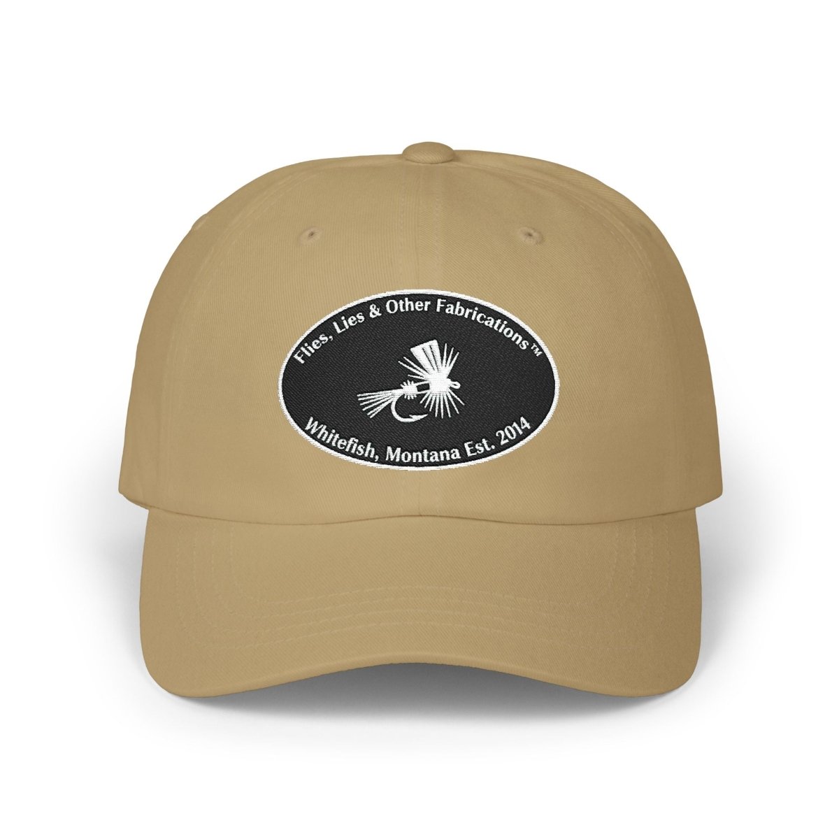 Embroidered Fly Fishing Logo Dad Cap - Lazy Rockin H Ecom