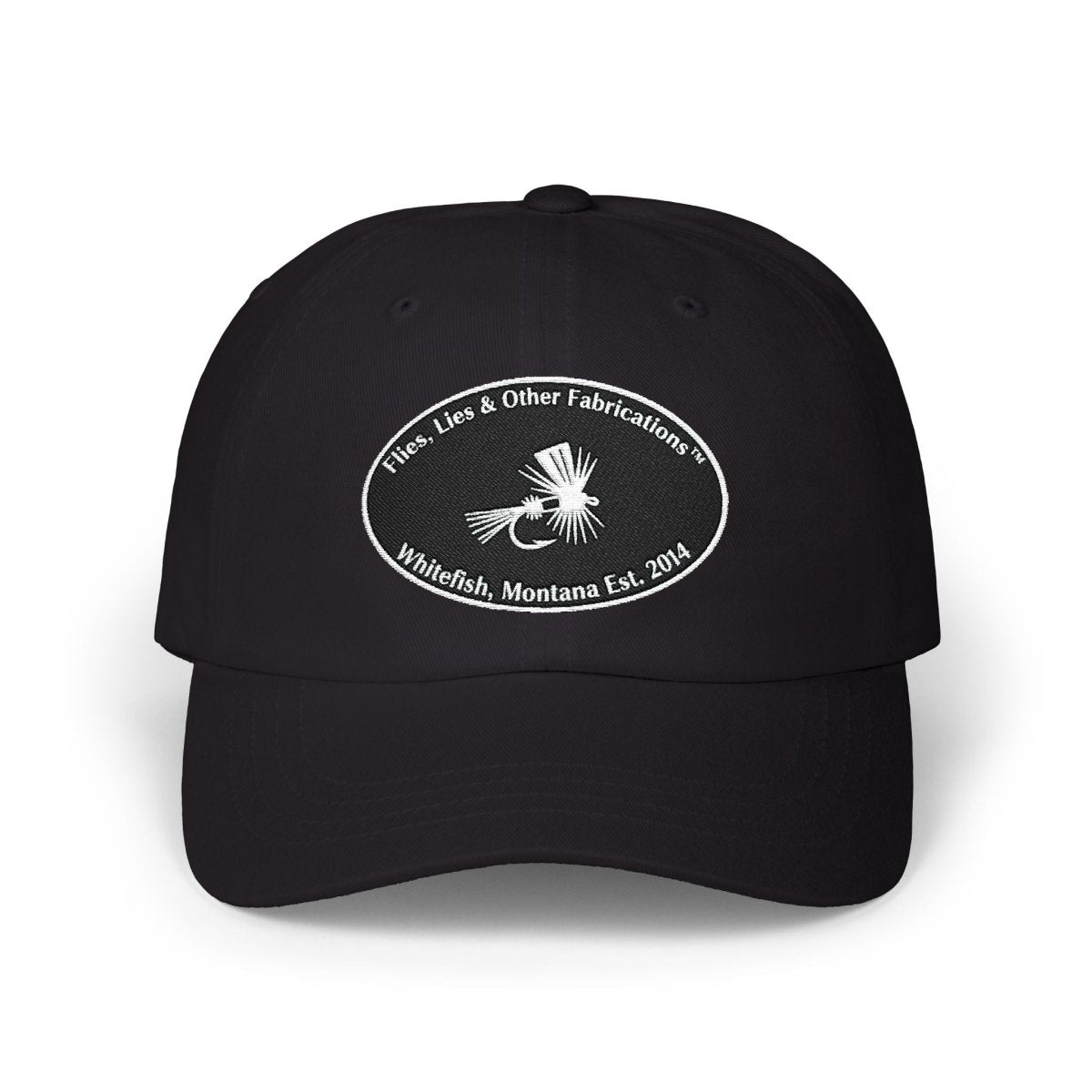 Embroidered Fly Fishing Logo Dad Cap - Lazy Rockin H Ecom