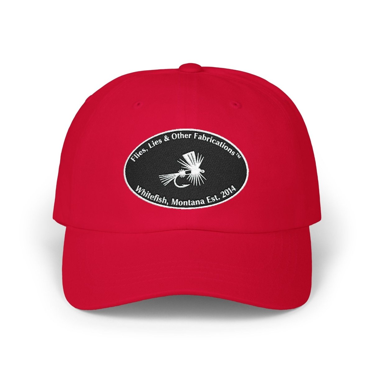 Embroidered Fly Fishing Logo Dad Cap - Lazy Rockin H Ecom