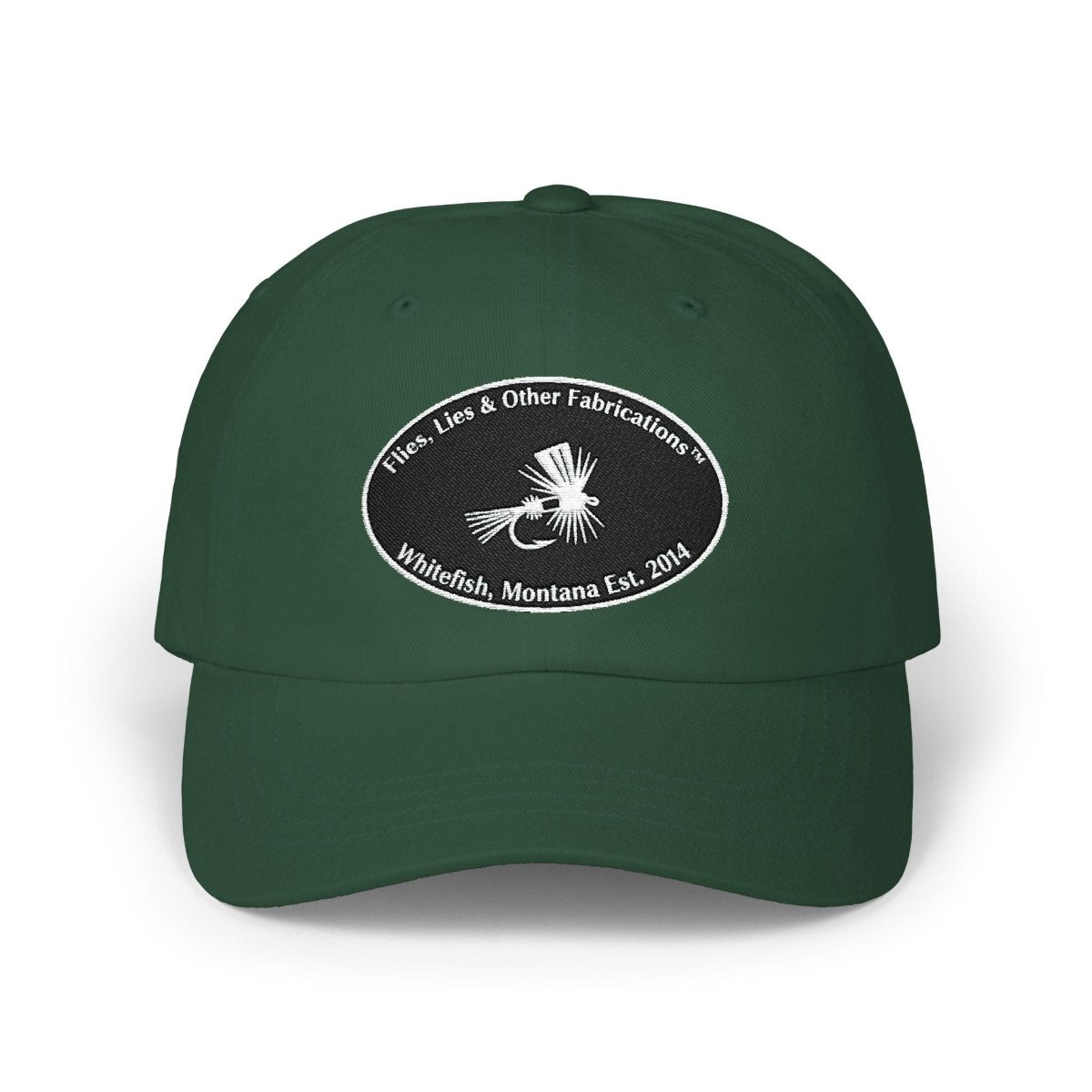 Embroidered Fly Fishing Logo Dad Cap - Lazy Rockin H Ecom