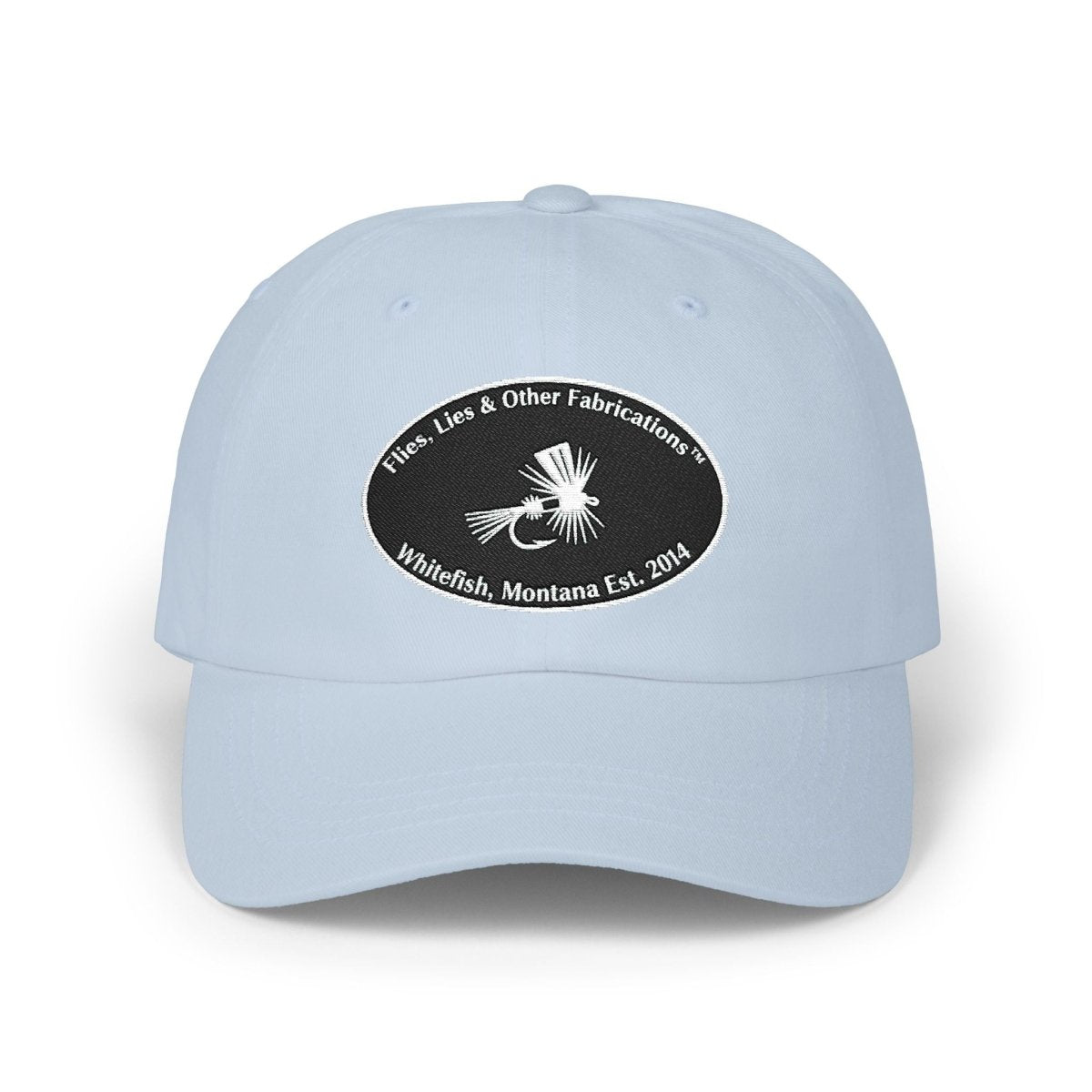 Embroidered Fly Fishing Logo Dad Cap - Lazy Rockin H Ecom