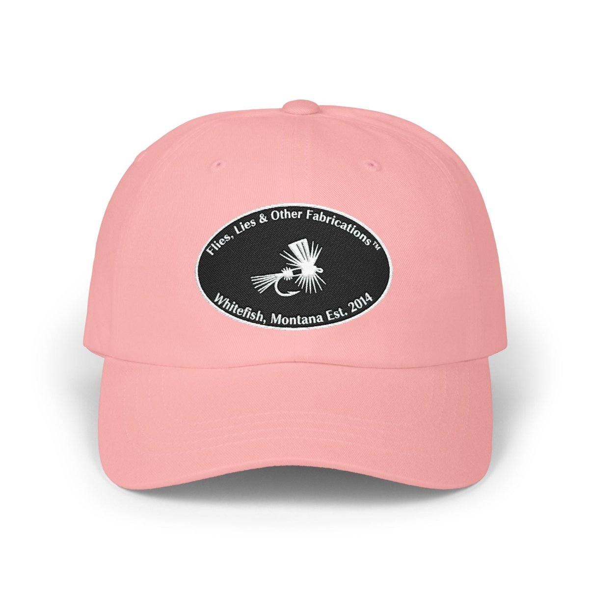 Embroidered Fly Fishing Logo Dad Cap - Lazy Rockin H Ecom