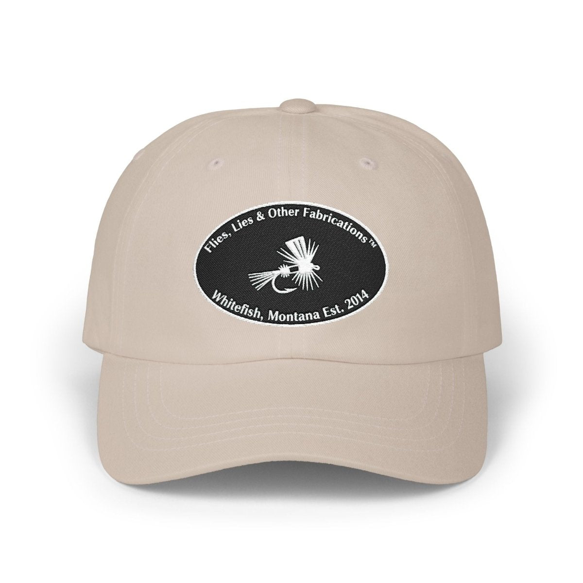 Embroidered Fly Fishing Logo Dad Cap - Lazy Rockin H Ecom