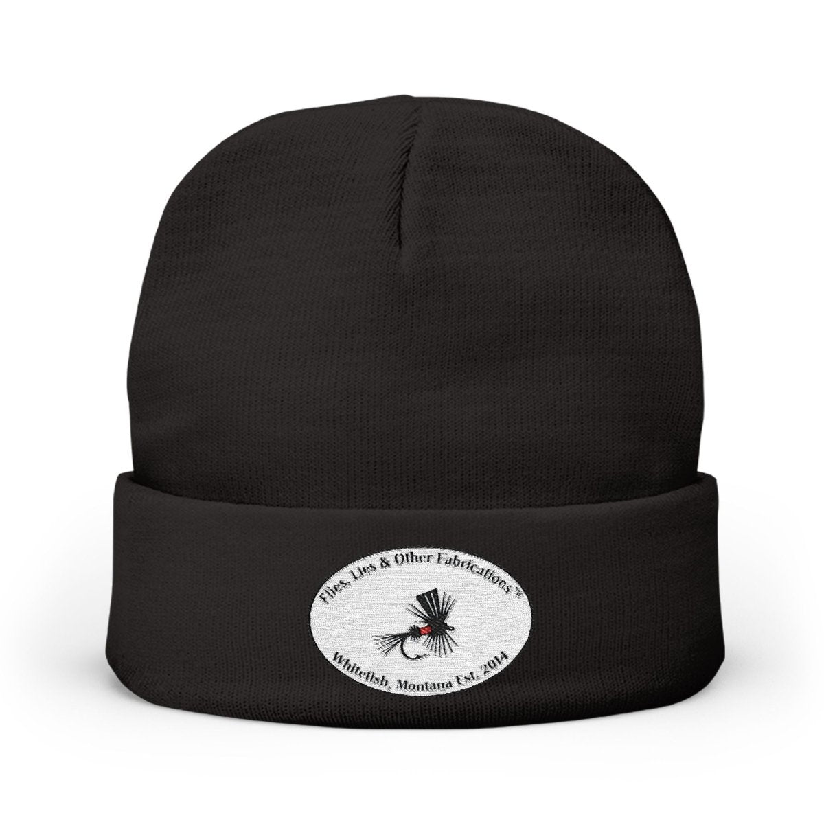 Flies, Lies and Other Fabrications Embroidered Beanie - Lazy Rockin H Ecom